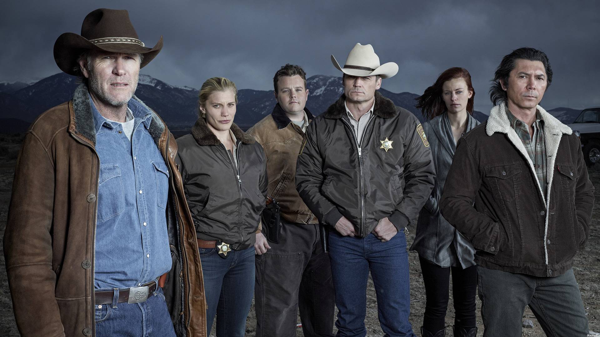 The talented cast from Longmire - image via Google .