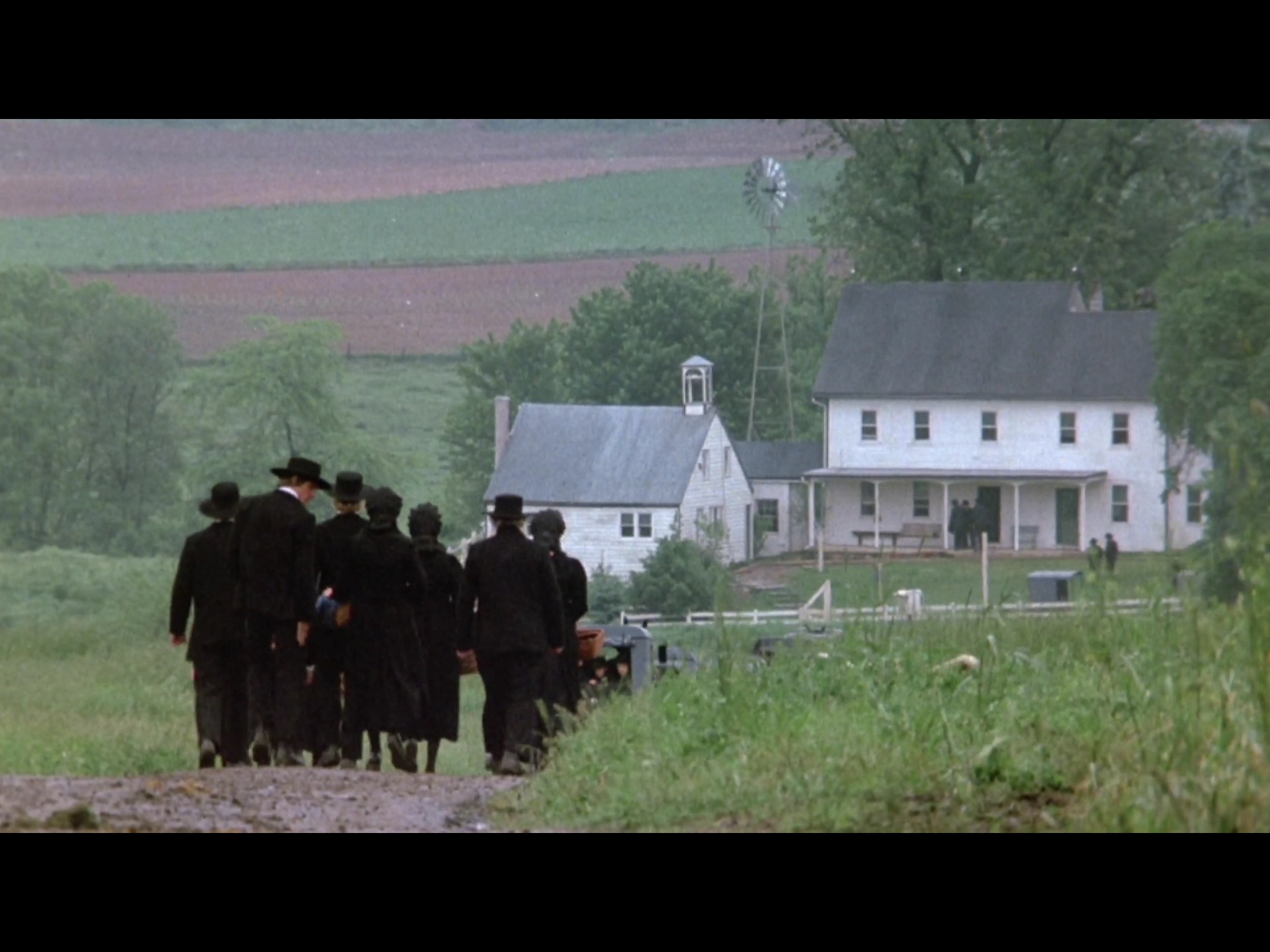 Screenshot from Witness (1985) filmed on Paul Krantz Farm in Strasburg, Pennsylvania.