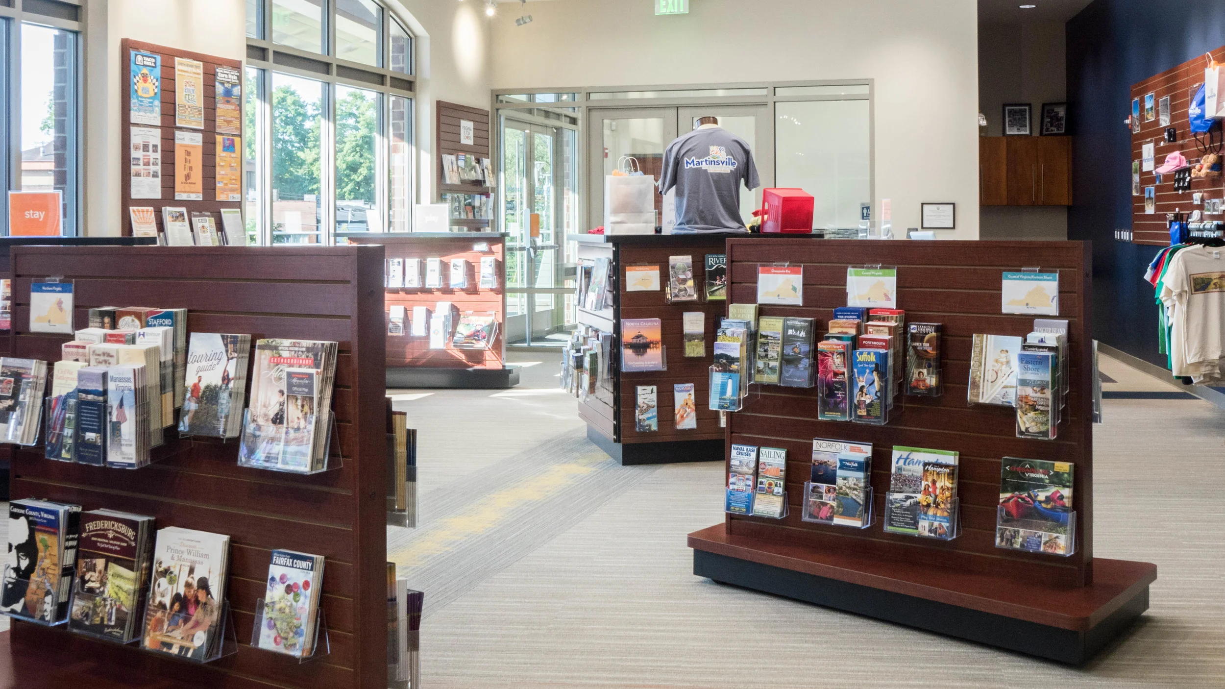 The Martinsville-Henry County Visitor's Center located on the main level of the Building on Baldwin.