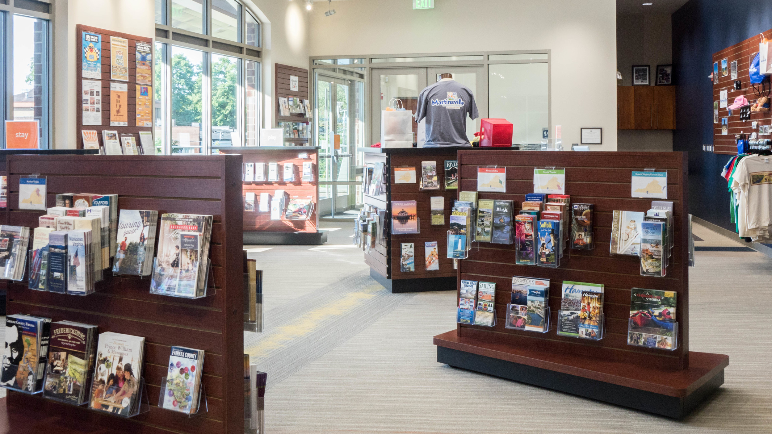 The Martinsville-Henry County Visitor's Center located on the main level of the Building on Baldwin.