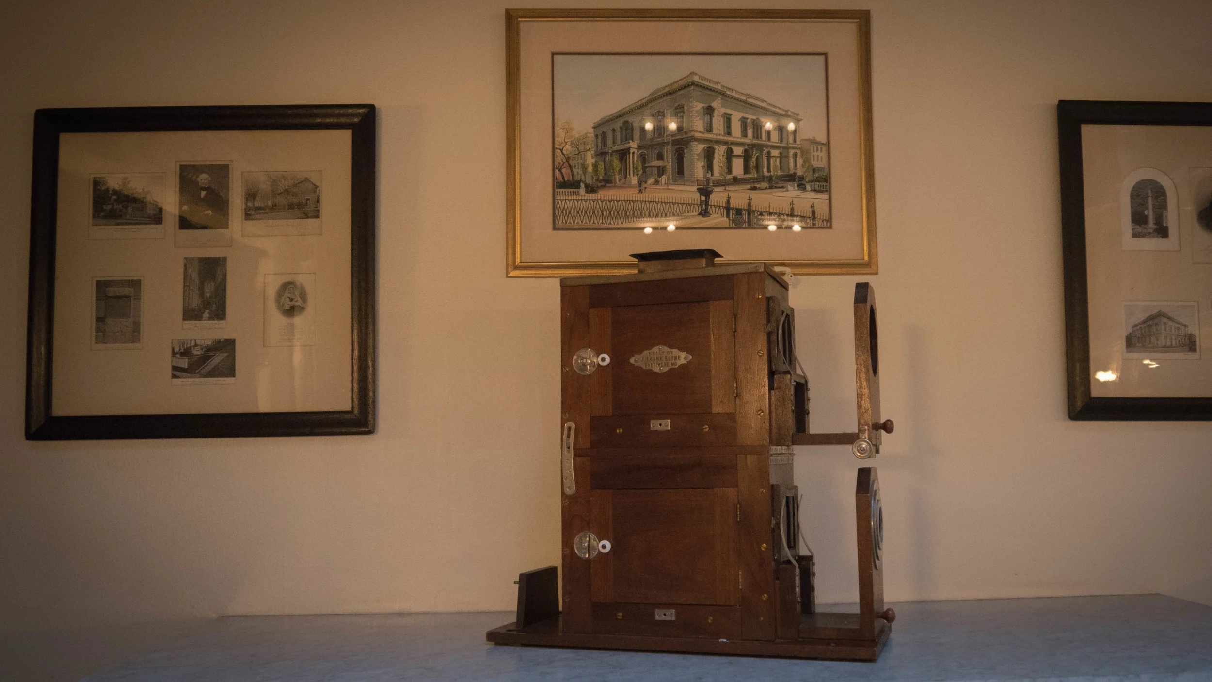 These artworks displayed in the George Peabody Library have been around since the filming of Sleepless In Seattle. (Look carefully at the screenshot above to see if you can spot them.)