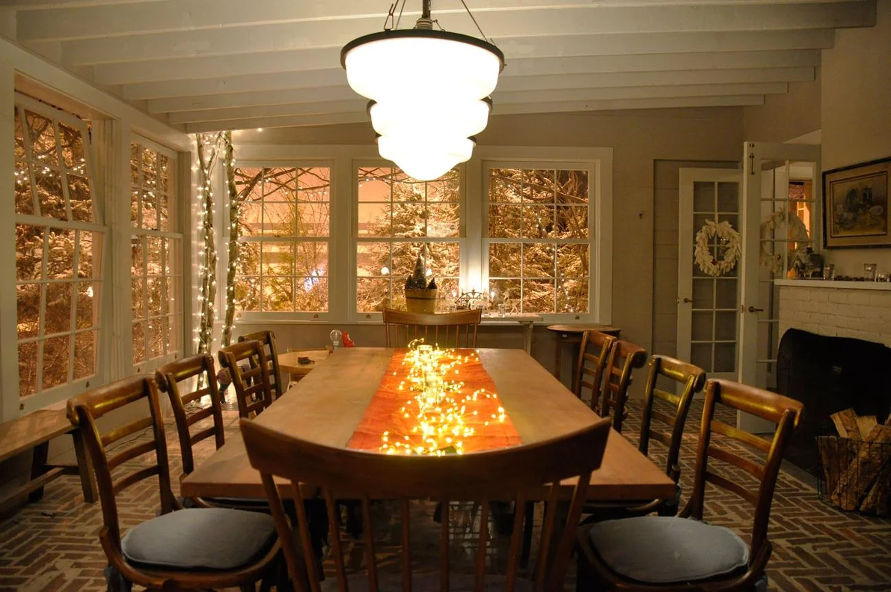 The interior of the Coopers' home - inspired by snow globes. (Image via Google.)