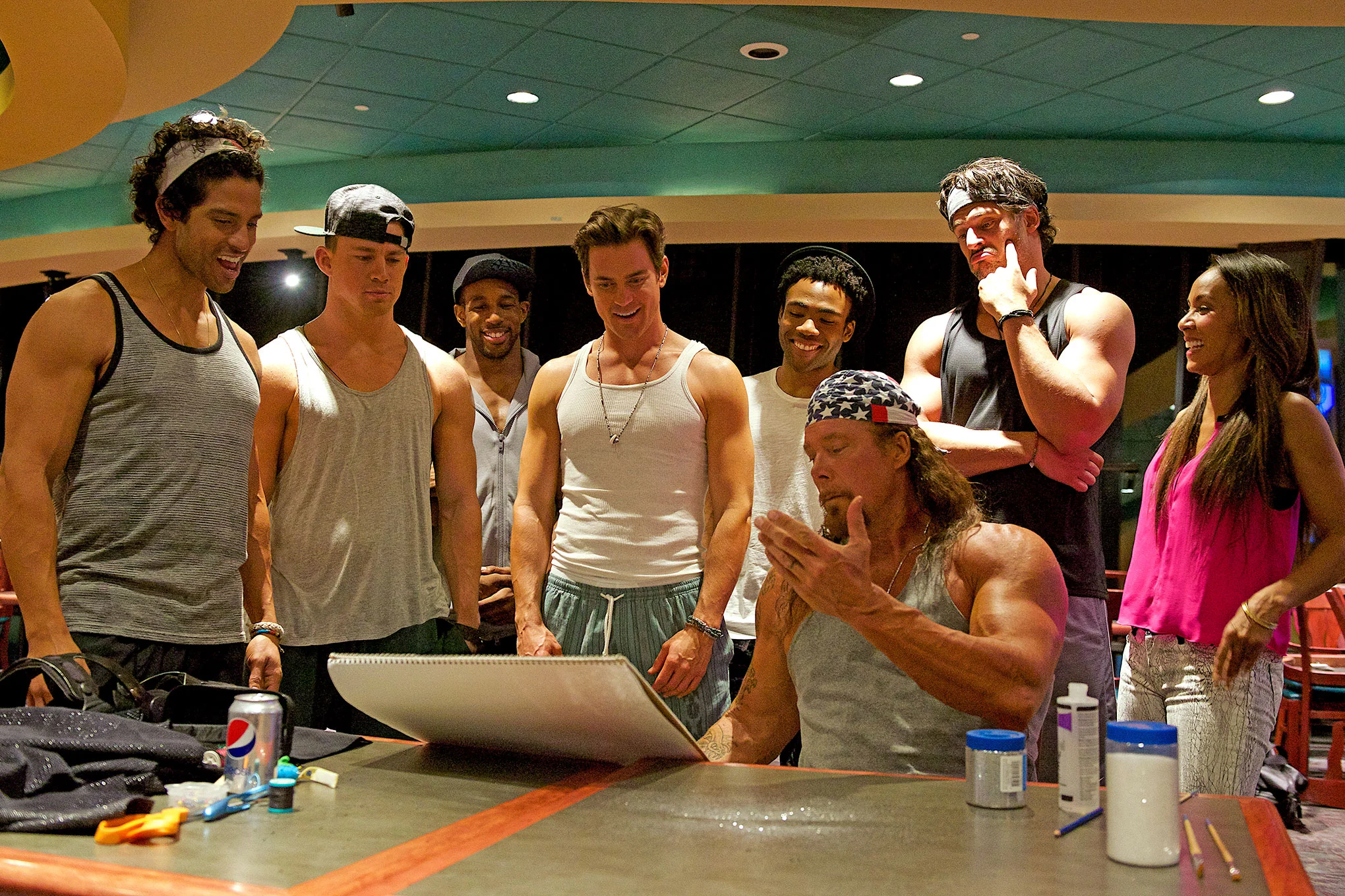 Production still from Magic Mike XXL, filmed partly in Savannah (image via Google).