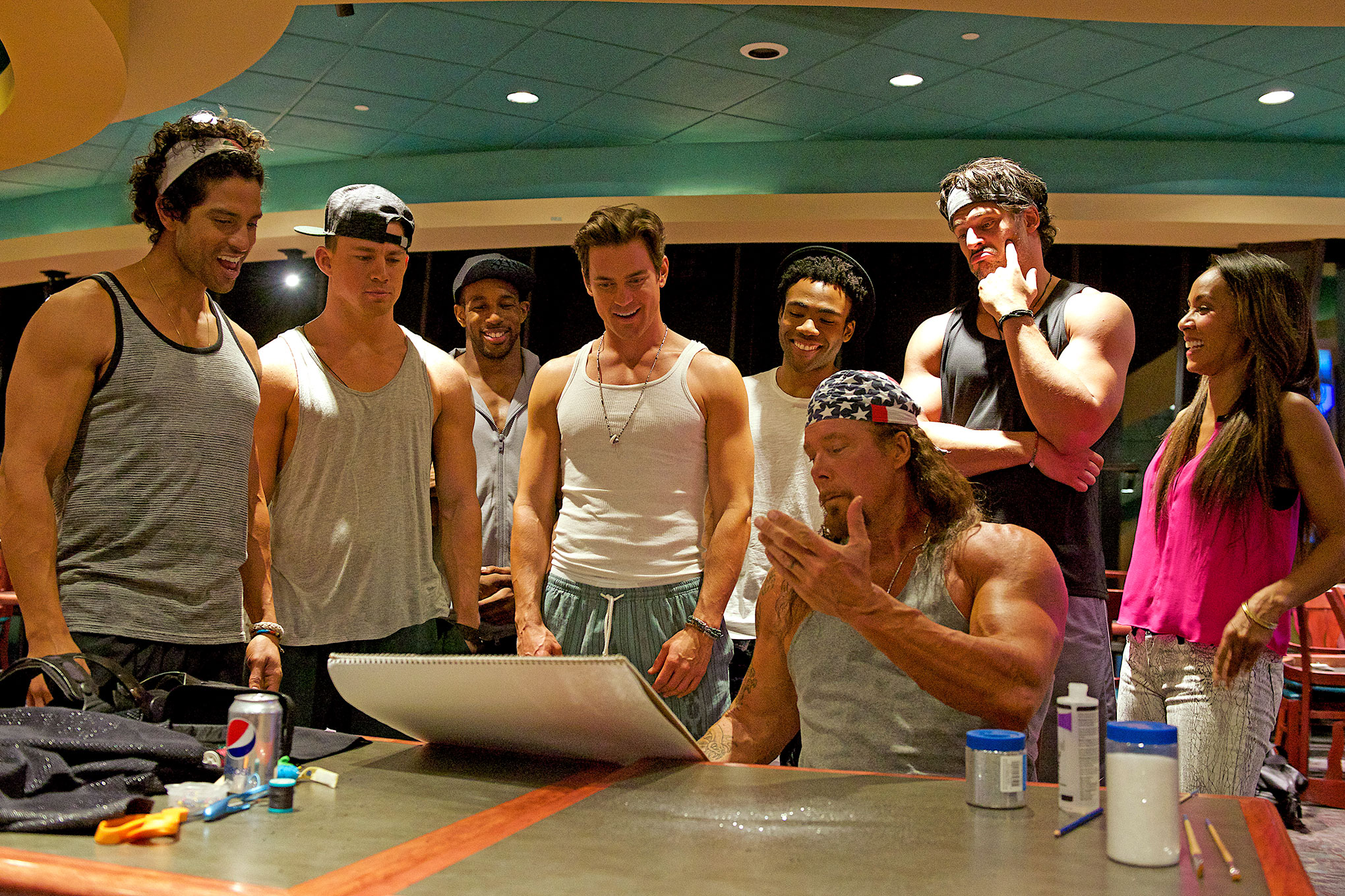 Production still from Magic Mike XXL , filmed partly in Savannah (image via Google ).