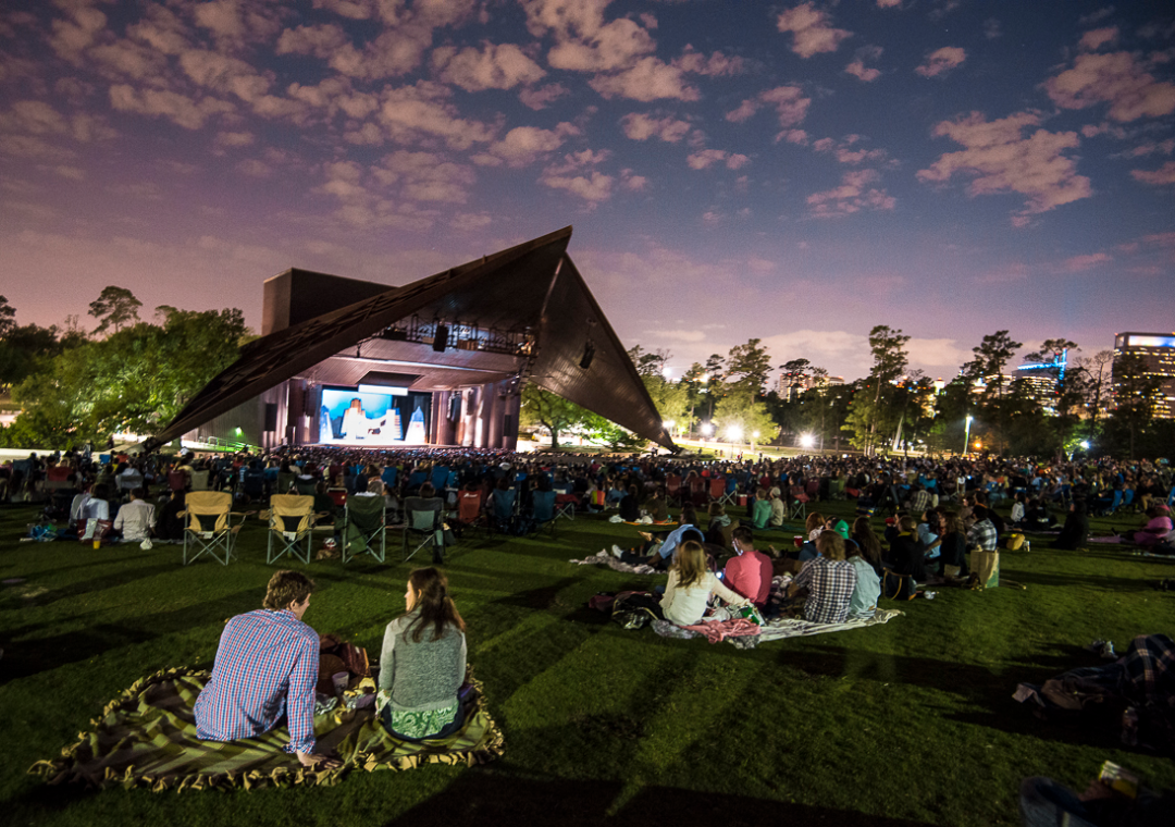 Miller Outdoor Theater in Houston, Texas - one of the film locations of Boyhood. Image via Google .