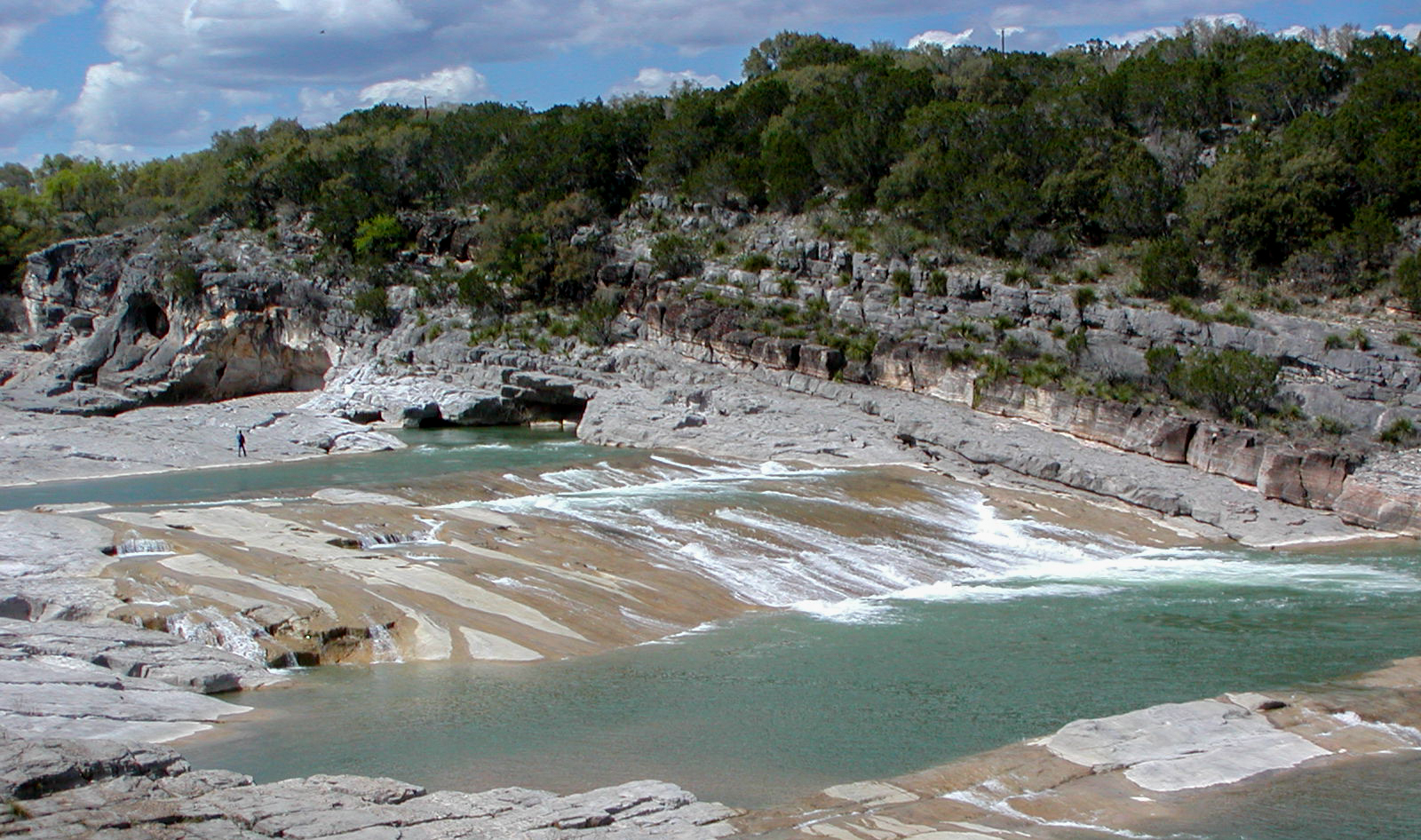 Pedernales Falls State Park in the Texas Hill Country - a film location of Boyhood. (Image via Google .)