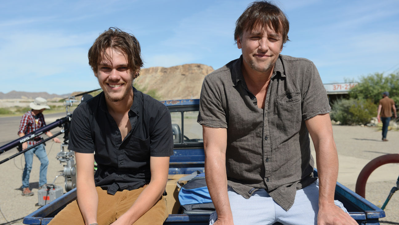 Richard Linklater on the set of Boyhood with actor Ellar Coltrane. (Image via Google .)