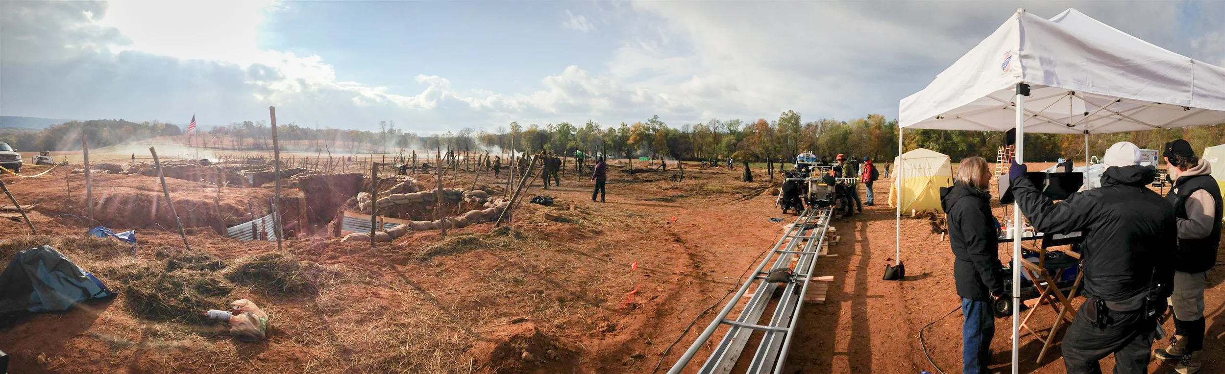 The Peacemaker National Training Center during a film shoot - photo via LocationsHub.