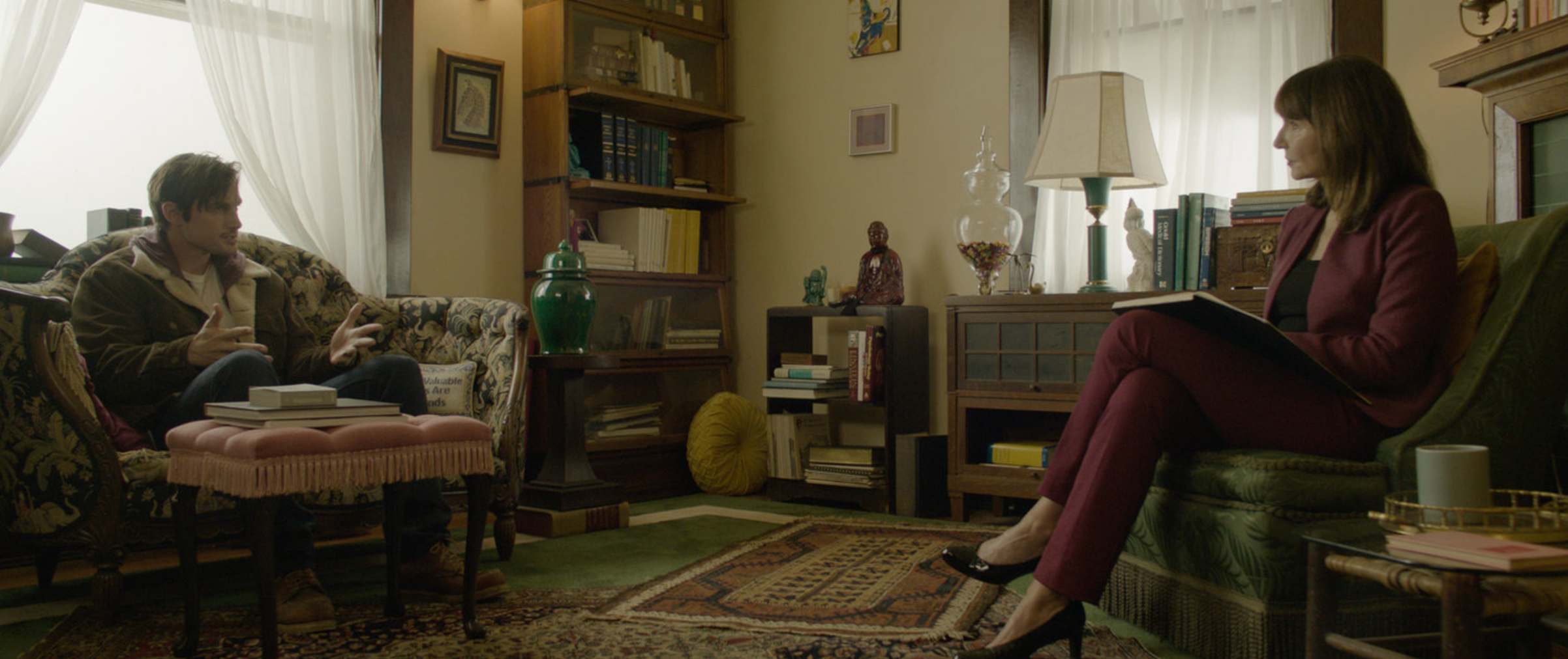 The above scene in "Antiquities" was shot at Hillcrest, Little Rock, Arkansas.