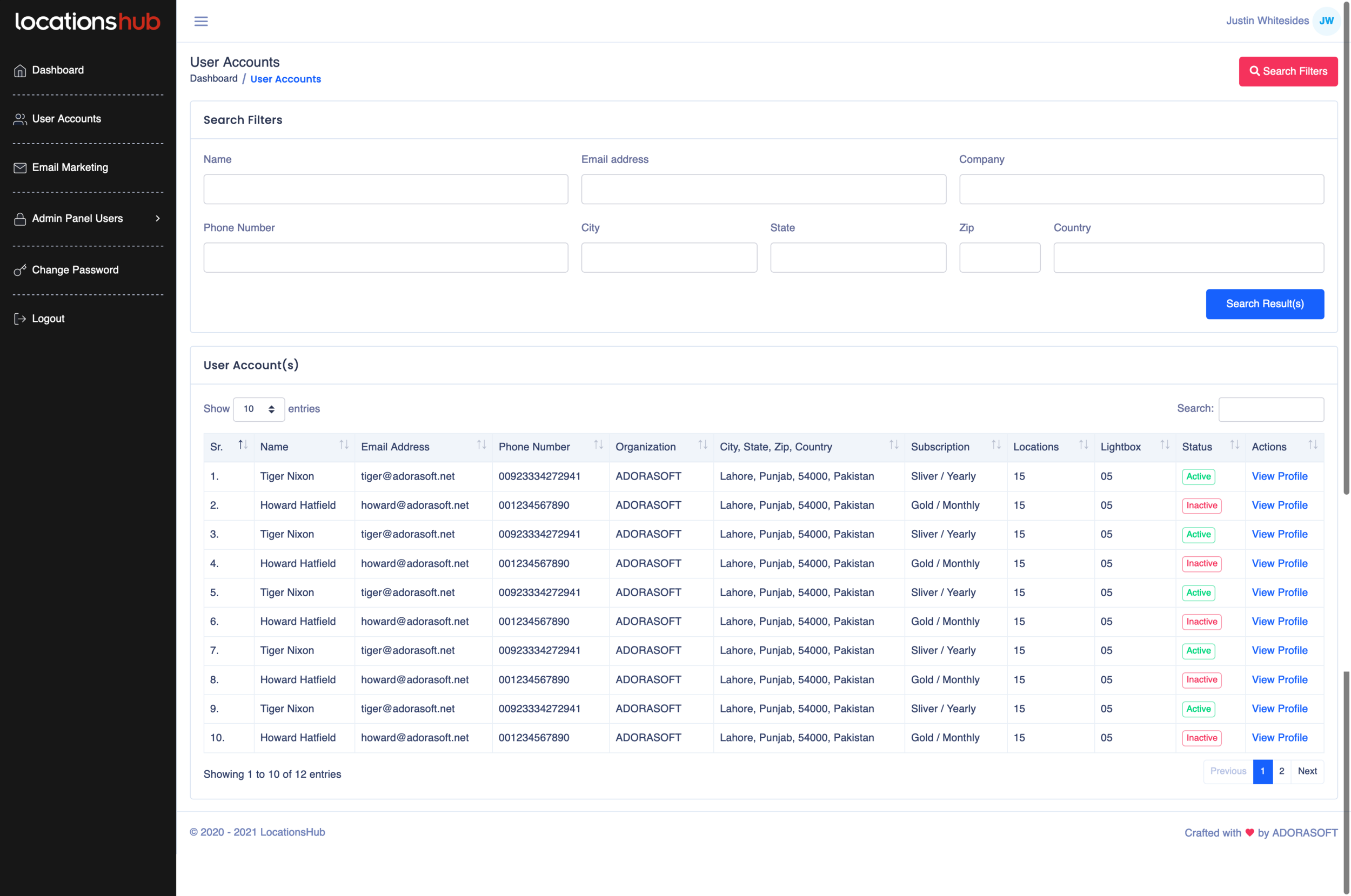 User Accounts 2