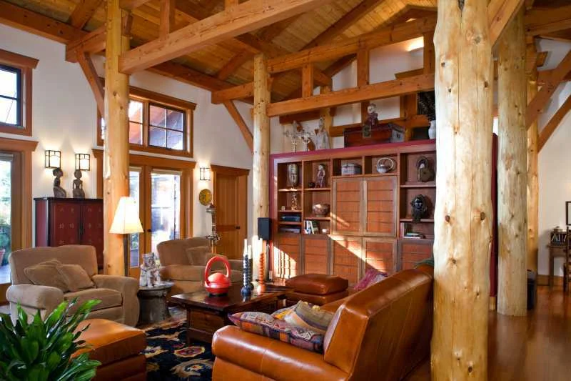 Interior Space Timber Clad Houses