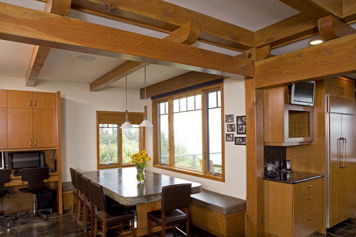 Large Modern Bellingham Family Home - Timber Frame Interior