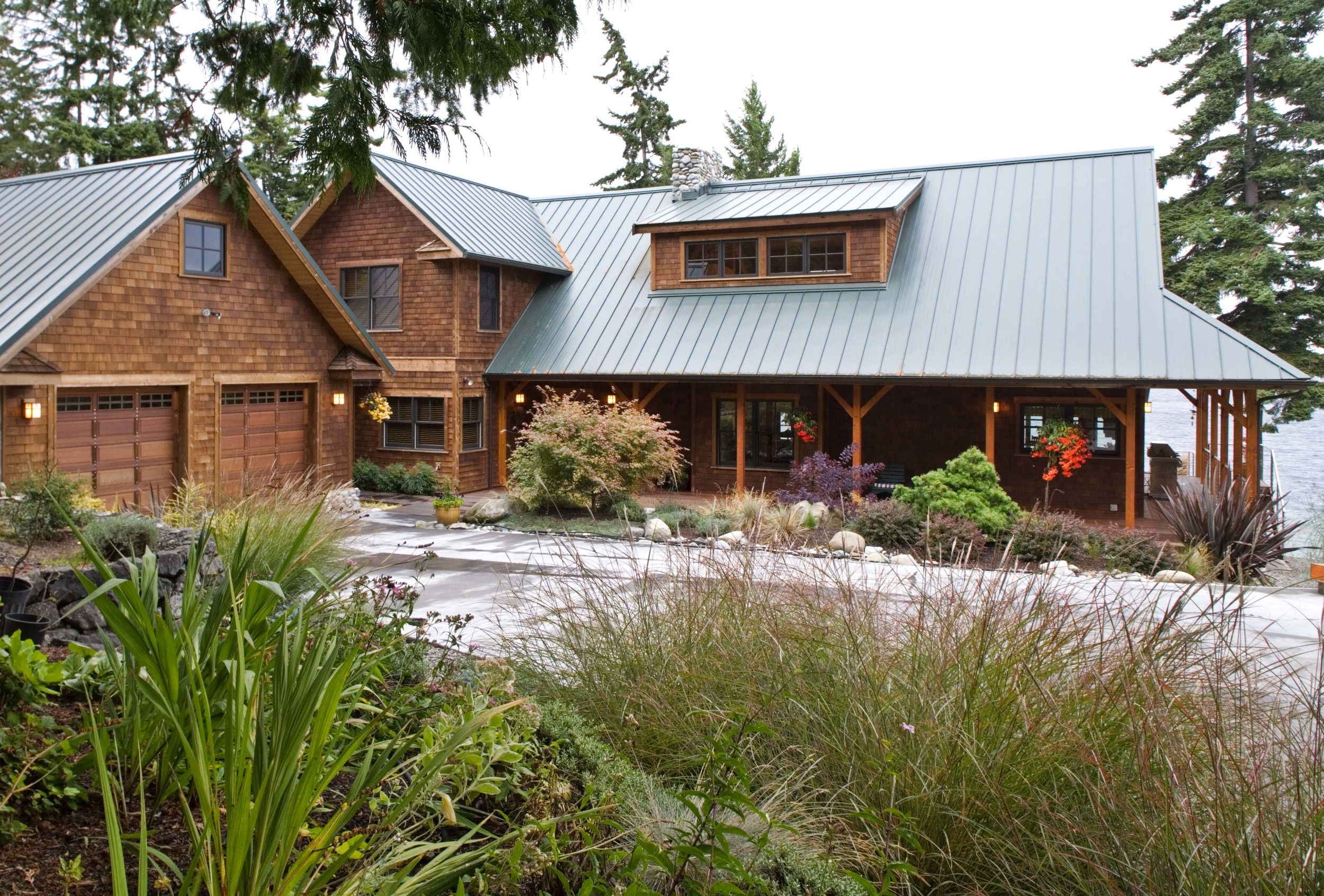Port Ludlow Washington Timber Frame Home - Exterior & Garage