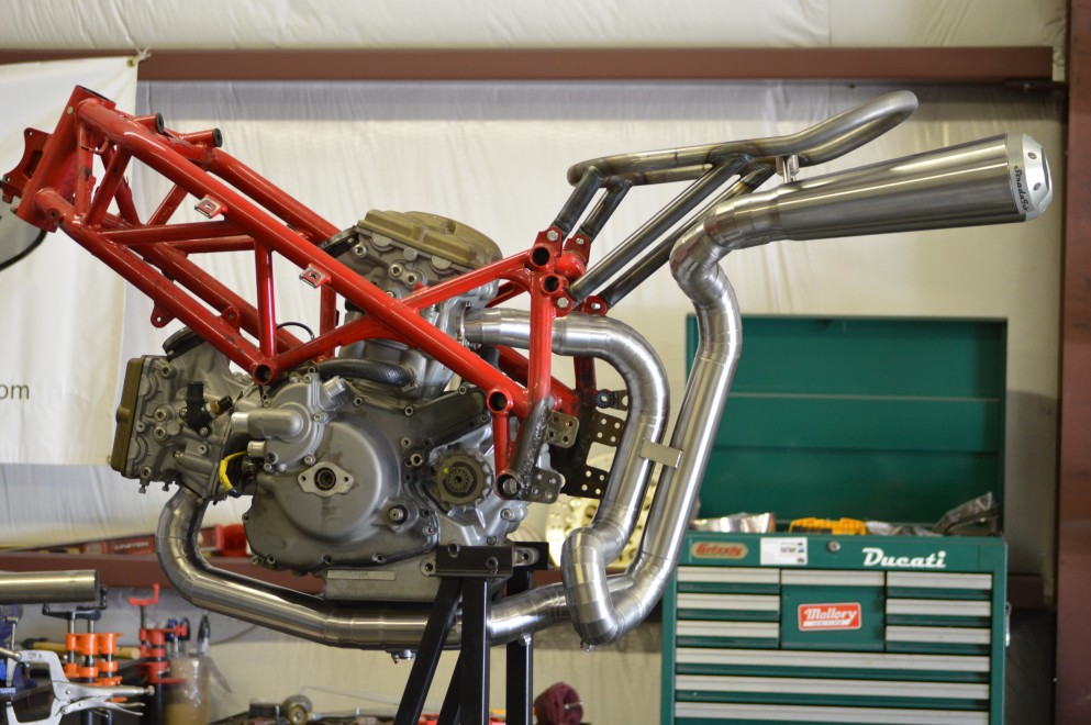 Custom Ducati 848 Exhaust