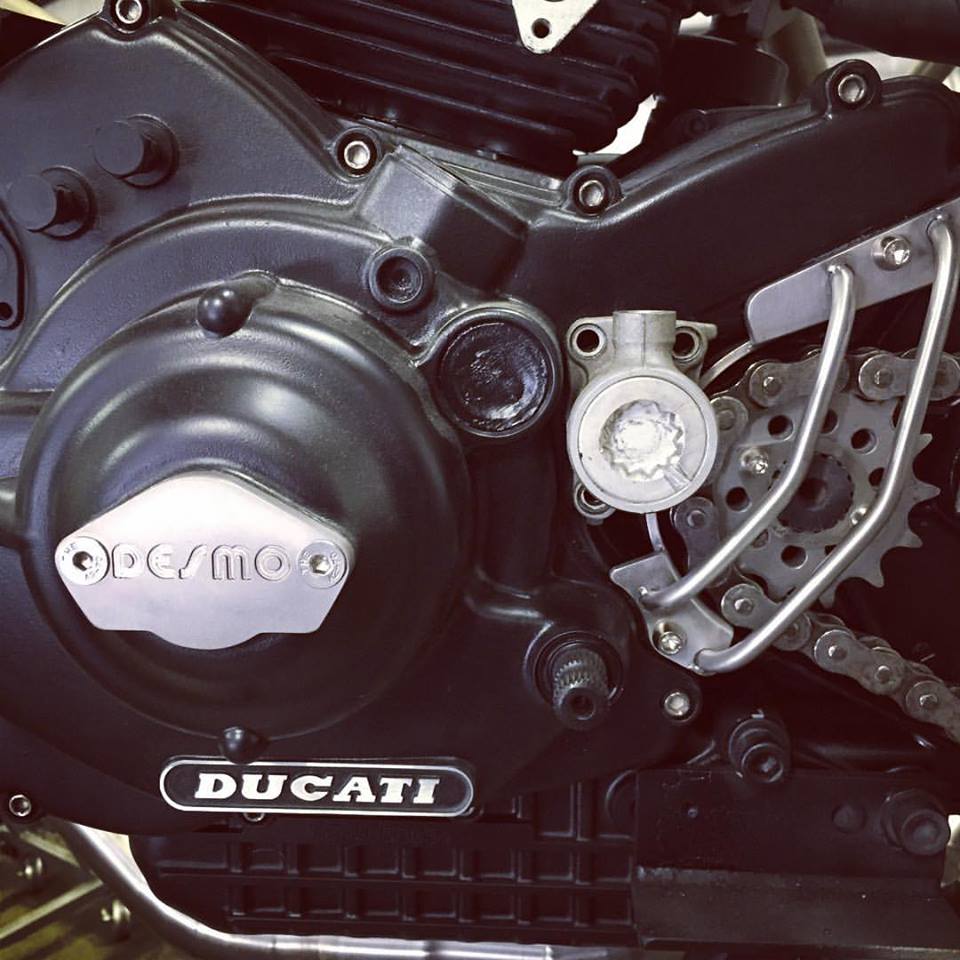 Ducati Titanium Sprocket Guard with Case Saver