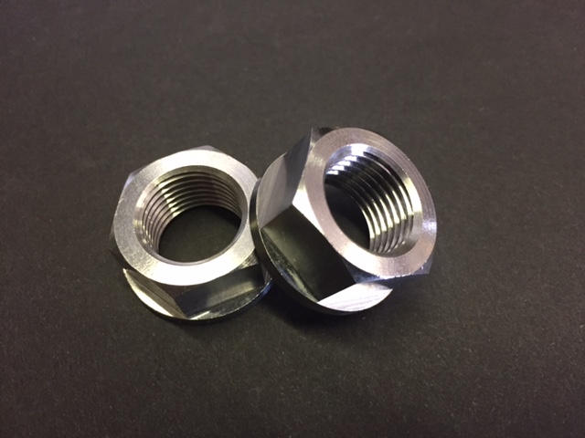 Ducati 1999-07 SS Titanium Rear Axle Nuts Pair