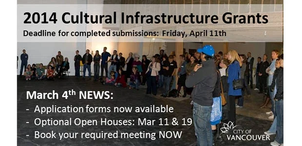 Plan Your 2014 Cultural Infrastructure Grant Submission and Attend an Open House