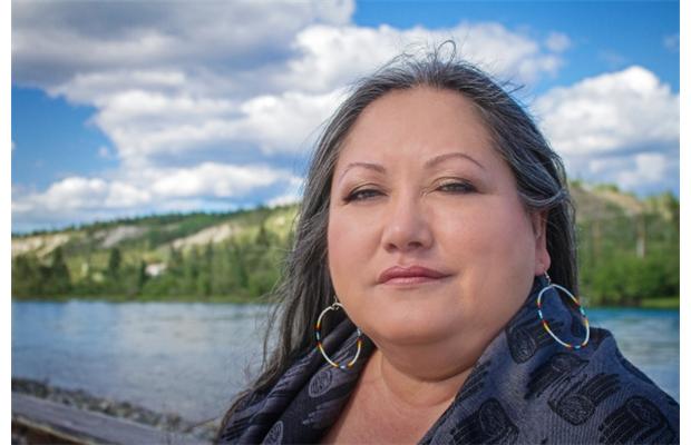 VPL's Aboriginal Storyteller in Residence Sharon Shorty. (Photo by Mark Rutledge)