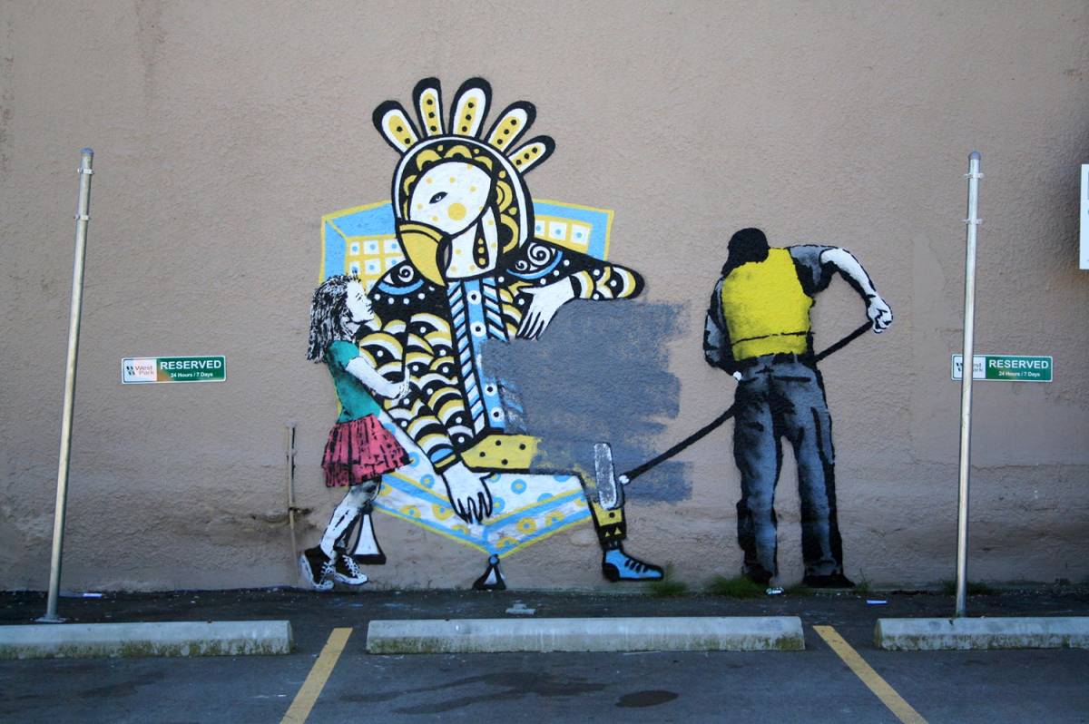 Street art by Vancouver artist iHeart. | image: The Georgia Straight.