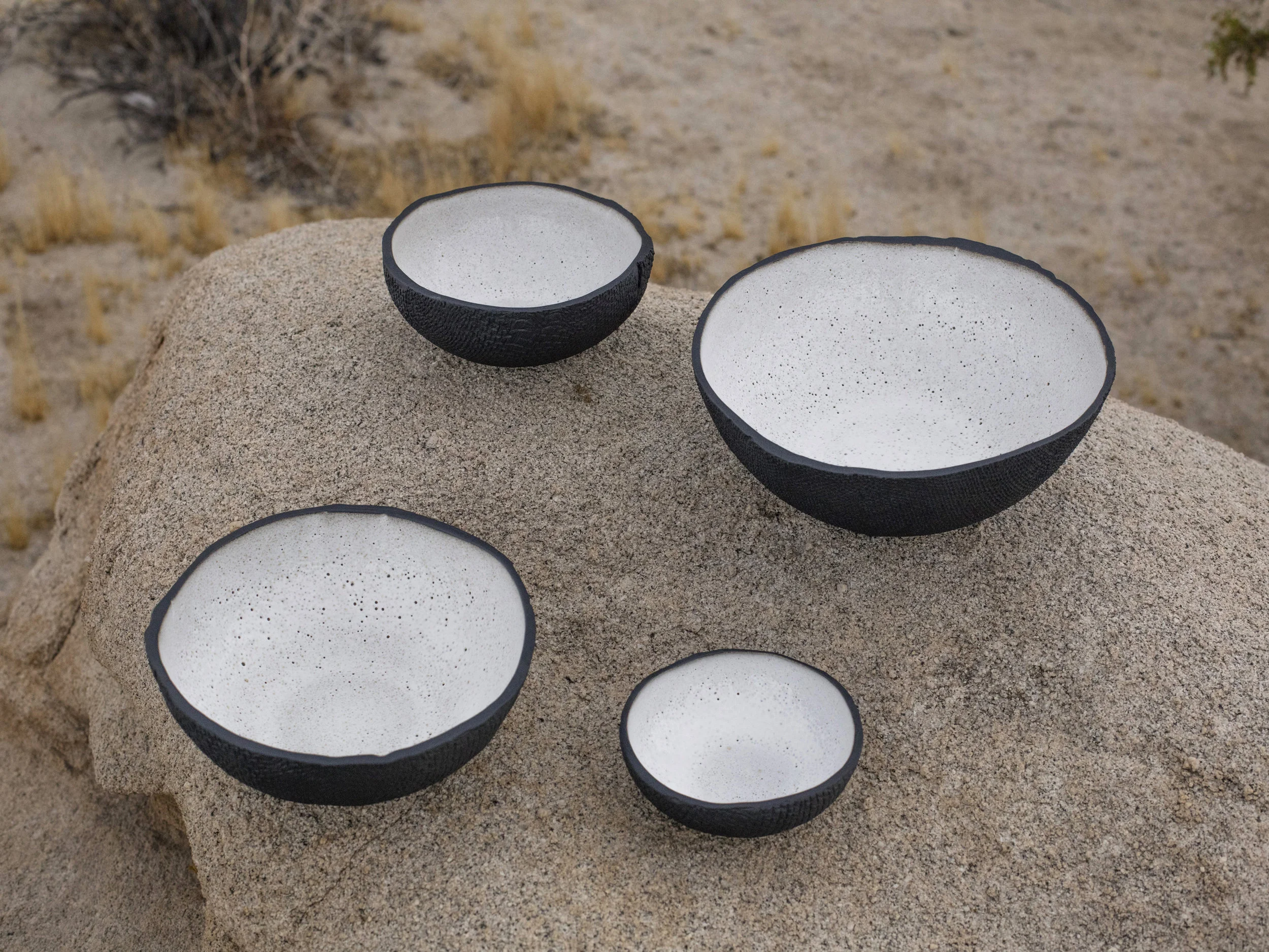 Handmade ceramic bowls by Andrea Zittel. | Image: Andrea Zittel.