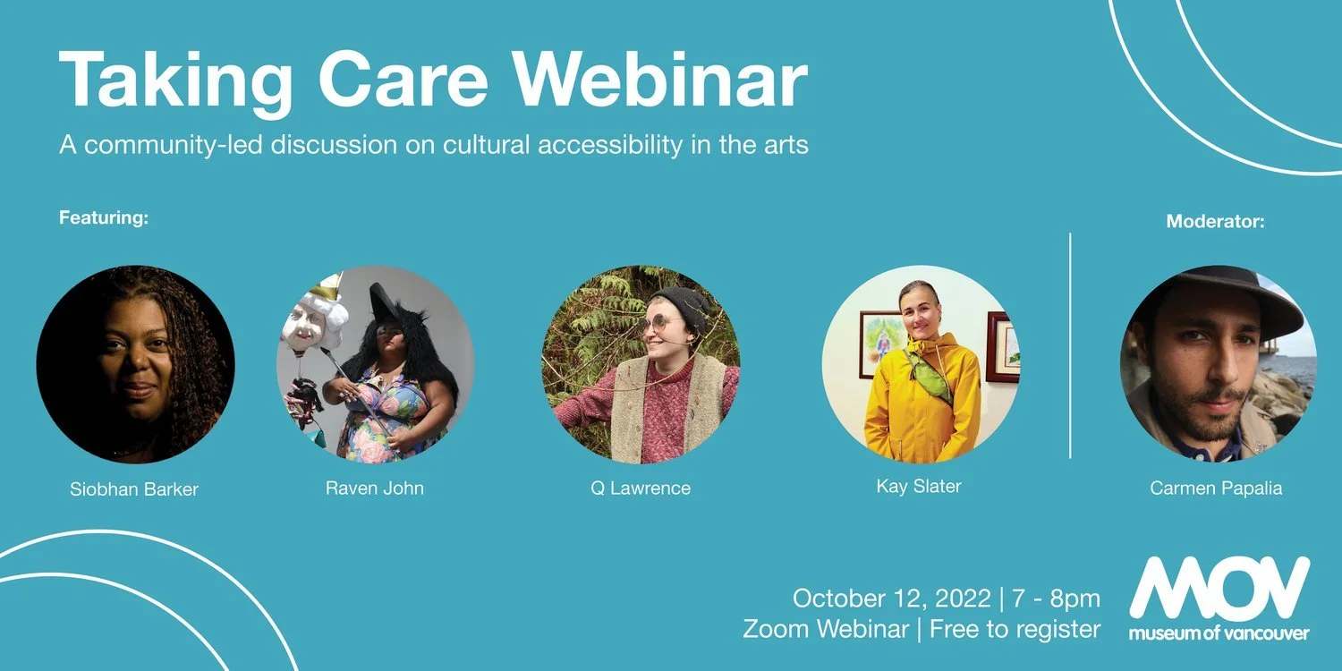 Interested in Cultural Accessibility in the Arts? Attend Free Taking Care Webinar