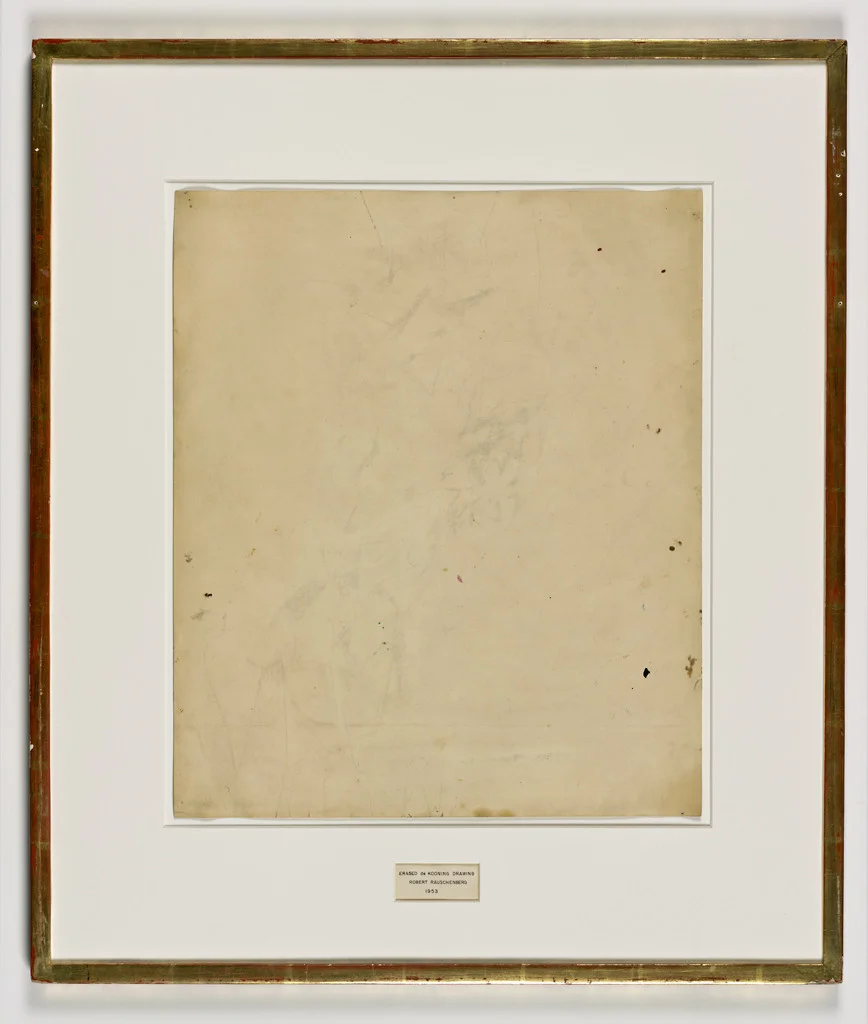 Erased de Kooning Drawing, 1953 by Robert Rauschenberg