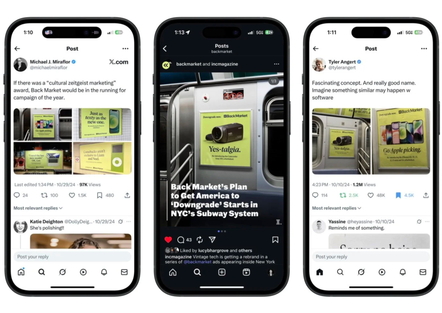 Downgrade now. (D/OOH, social)