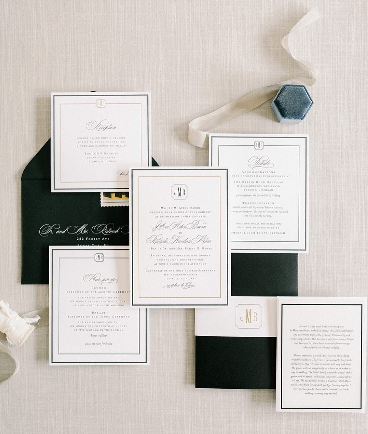 Moving the feed into some of my favorite black and white classics for Fall. This was such a treat! 

with some of my favorites 🖤
event design + planning @beautifuldayplanning_ 
photo and flat lay magic @jandnstudios 
bride @jillmehra_