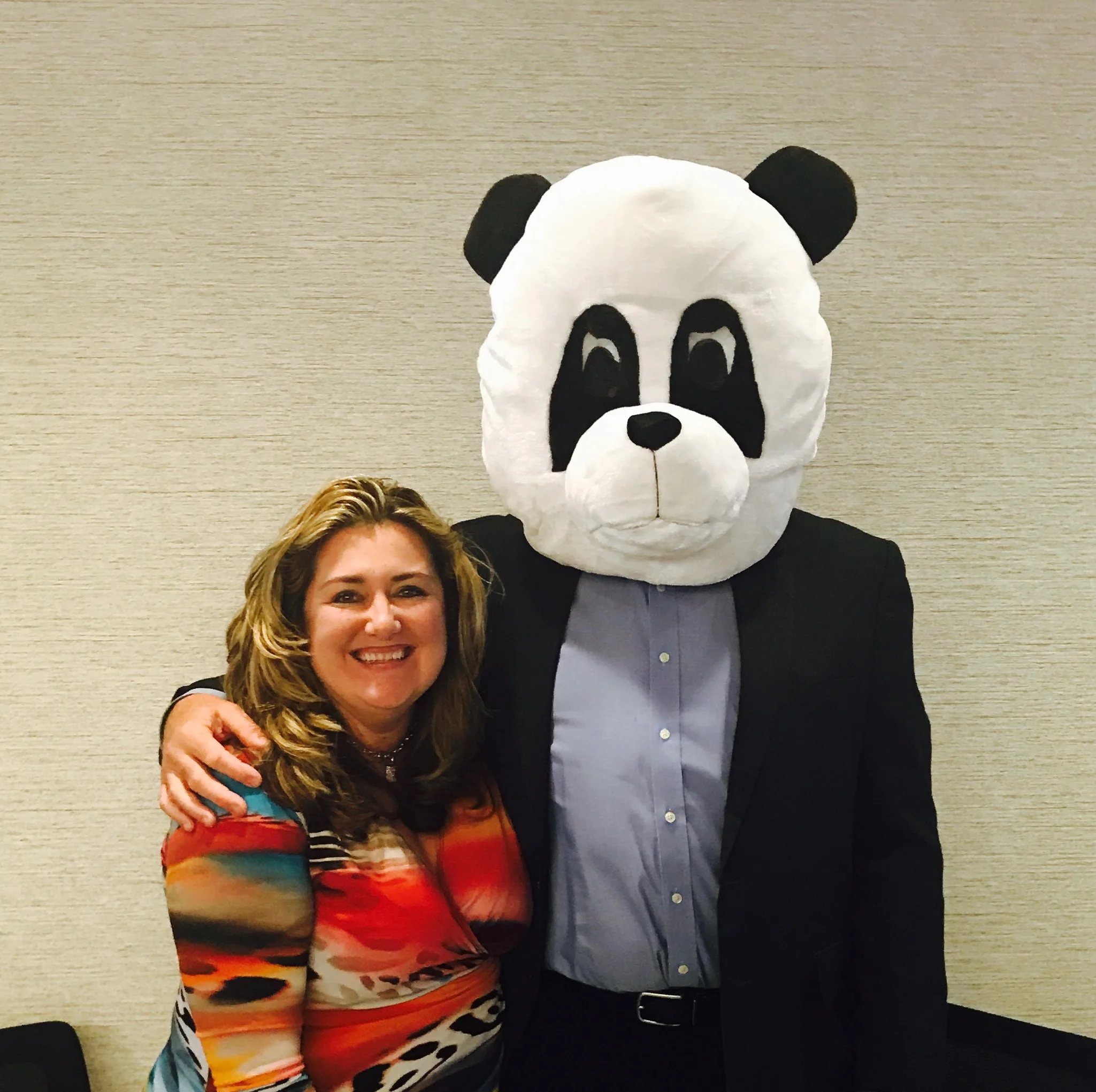 Content Panda's Heather Newman and Don "Tall Panda" Greger at SharePoint Saturday DC