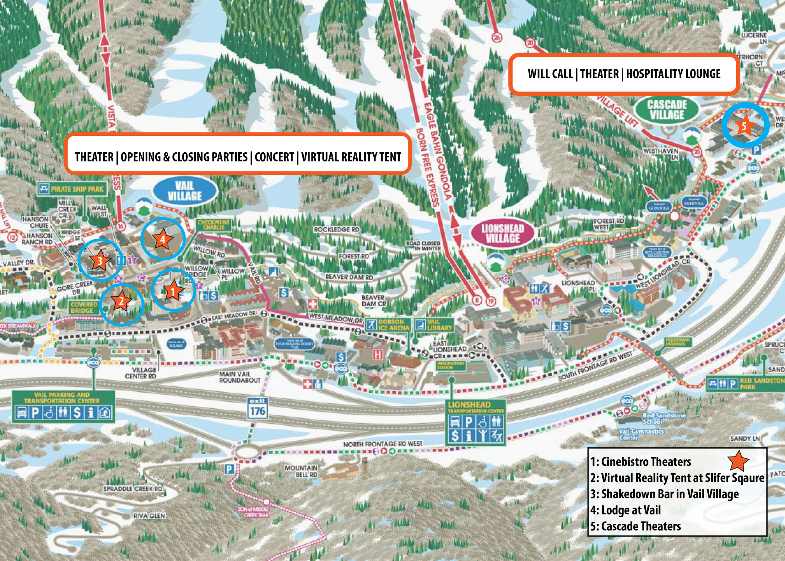 town map of vail colorado Getting Around Vail Vail Film Festival town map of vail colorado