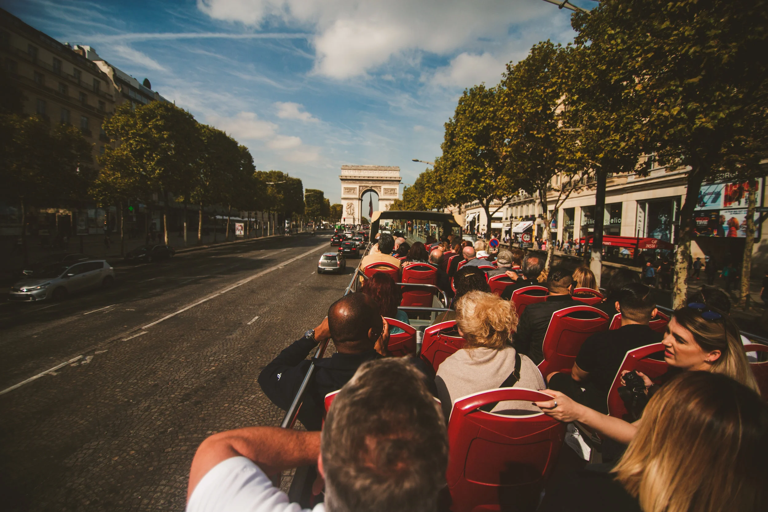 We used the big bus tour to get around to all the sites. It was so much fun riding them. If you ever decide to use these to get around remember to walk with sun screen, I paid the price for thinking I’m immune to the Paris heat just because I’m from Trinidad. 