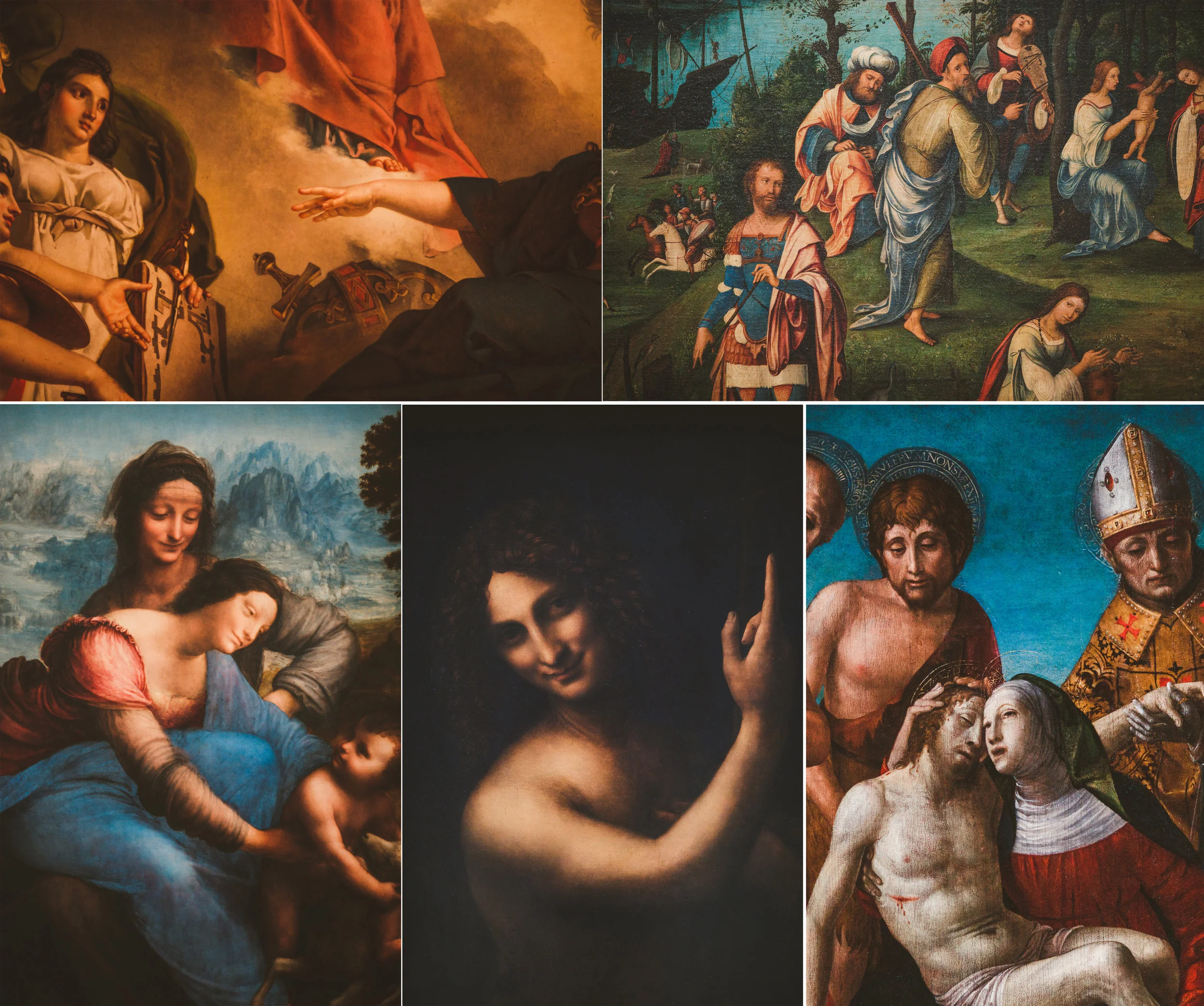 Seeing these paintings up close is the only way to see them. 