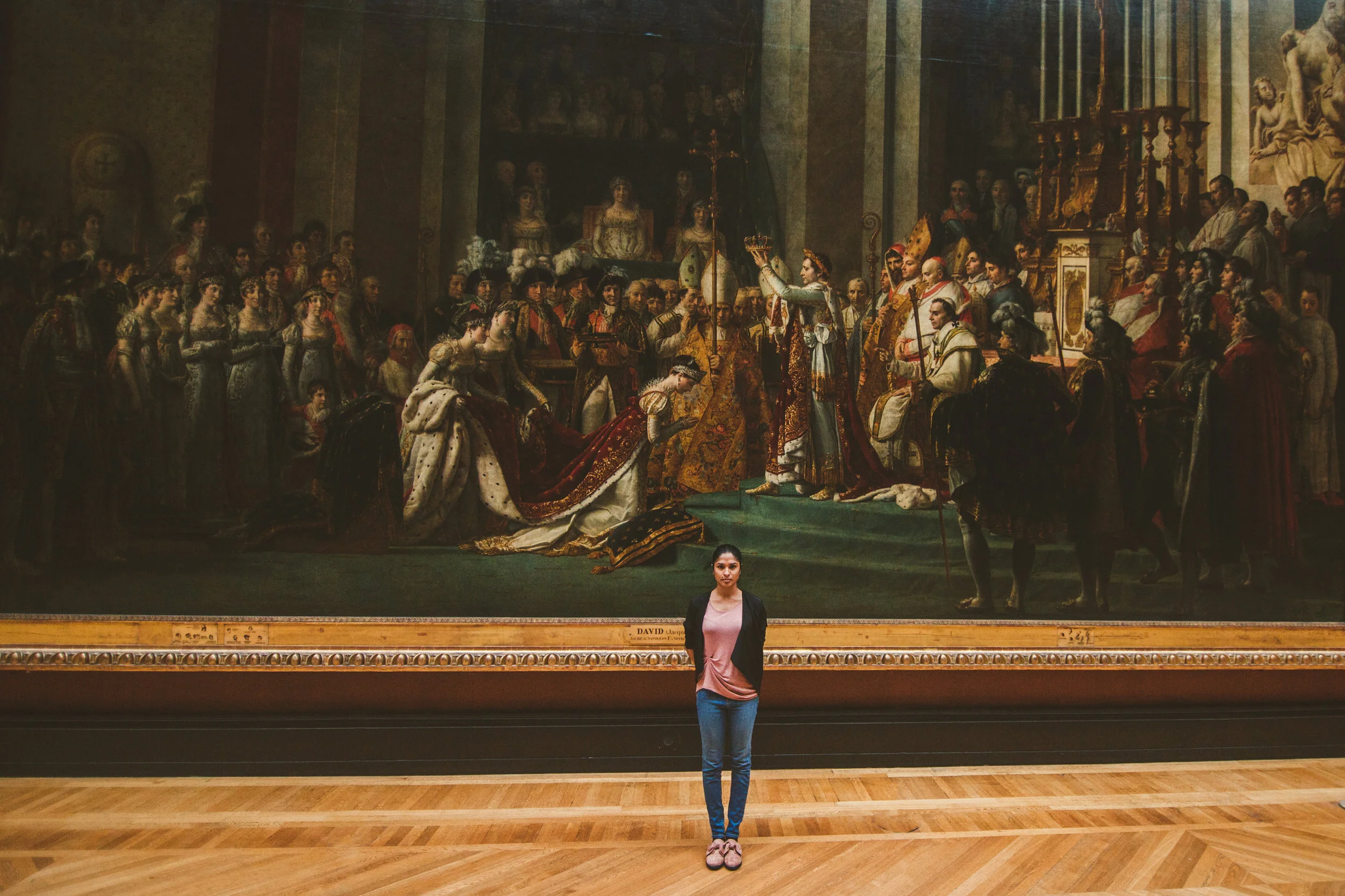 The painting of Napoleon being crowned emperor of France has to be one of my favorites. Just look at the size of it compared to Brittany. I swear it’s like actually being there when it happened. 