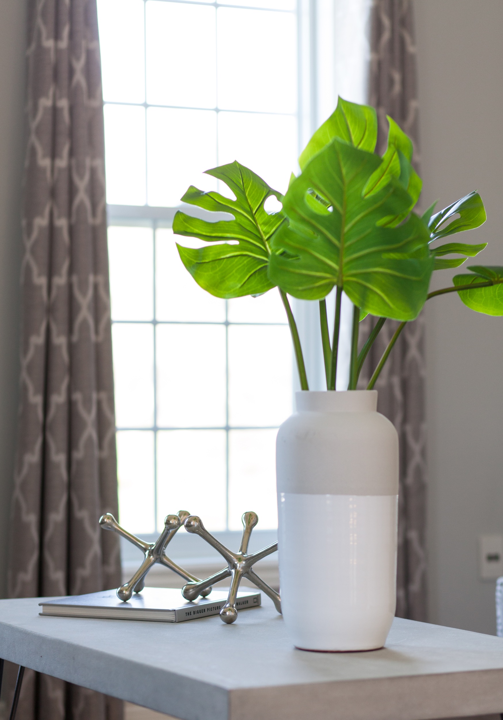 Fresh green in light, bright vase