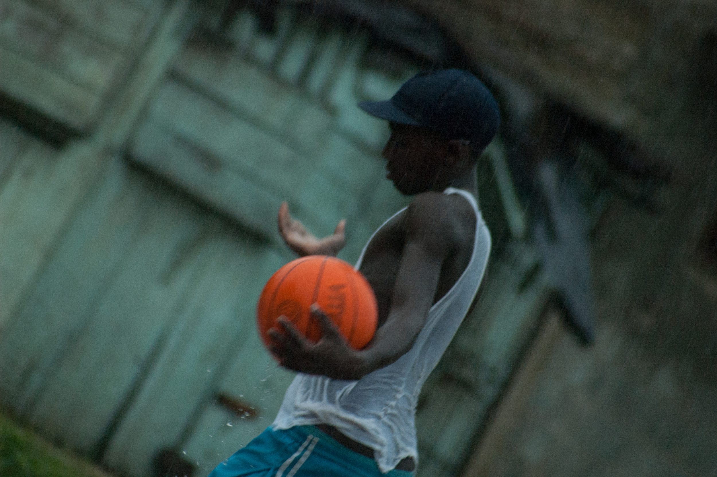 Street basketball game, Santiago de Cuba, Cuba.