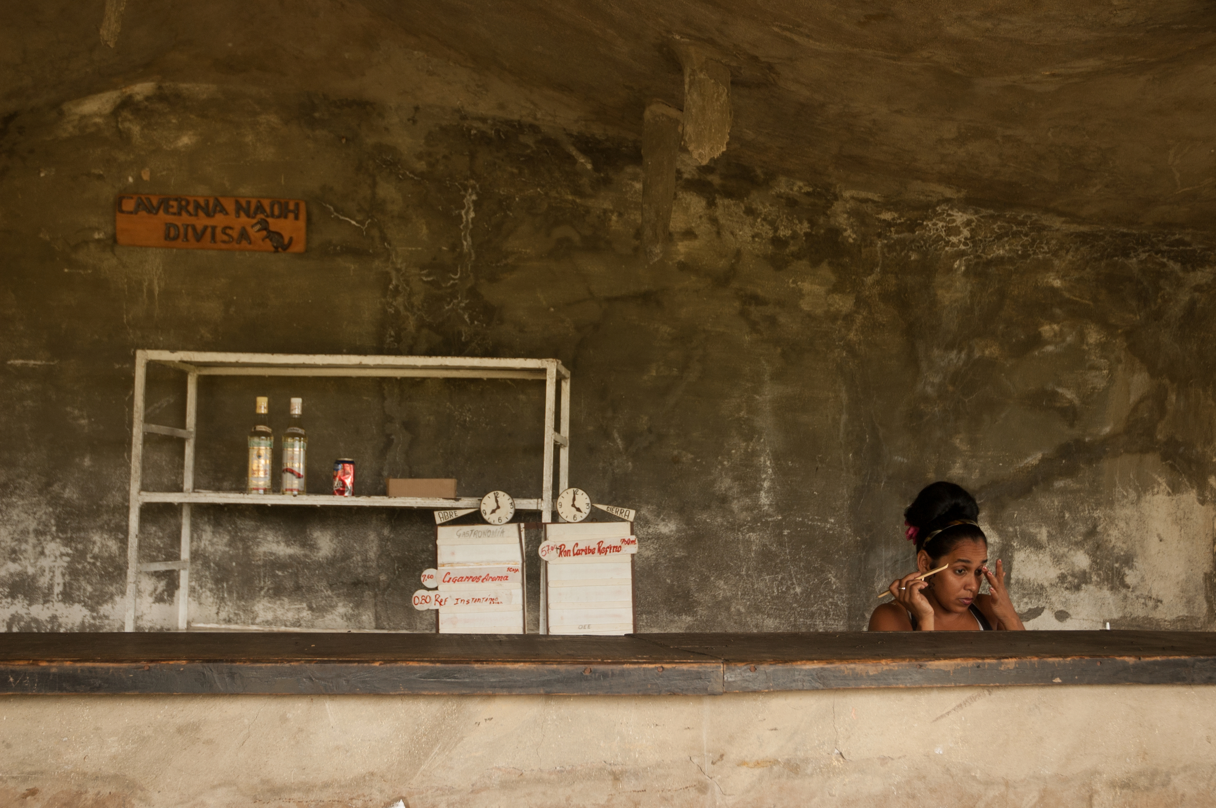 Snack bar at the prehistoric park near Santiago de Cuba, Cuba.