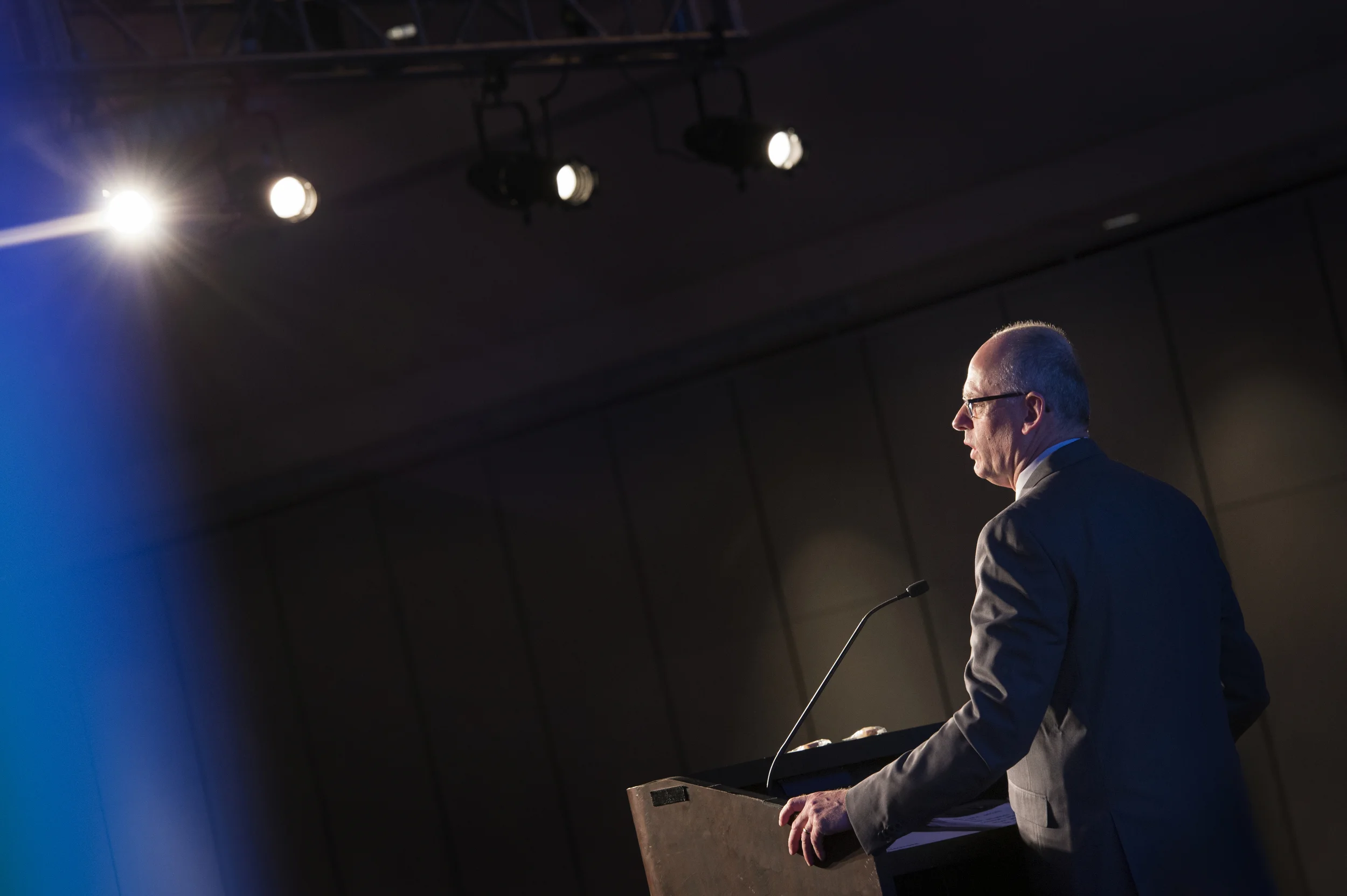 Greg Junemann, President of IFPTE addresses the Union's 58th Convention in Las Vegas