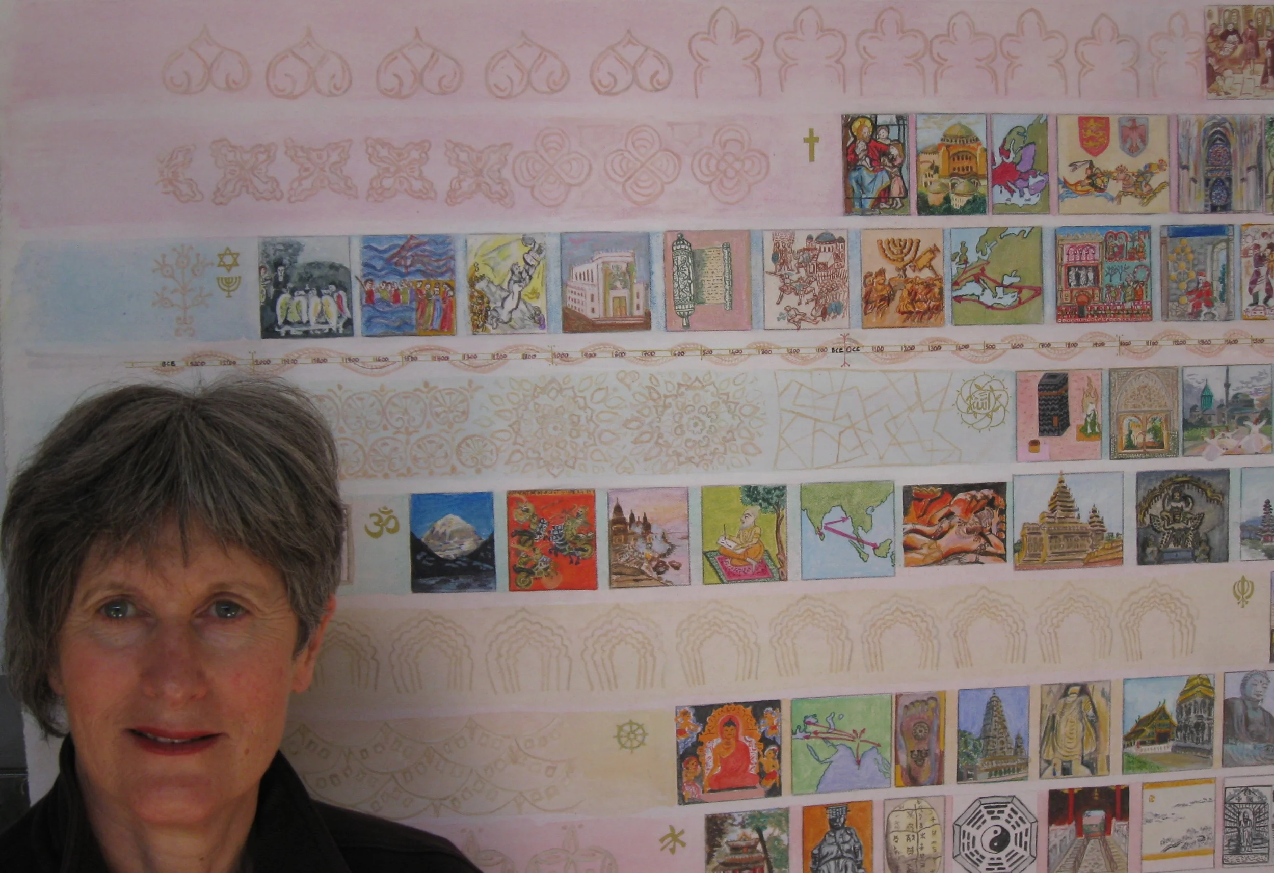 Jenny with one of her timelines