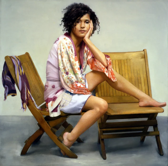 "Zeli", Oil on Panel, 36 x 36