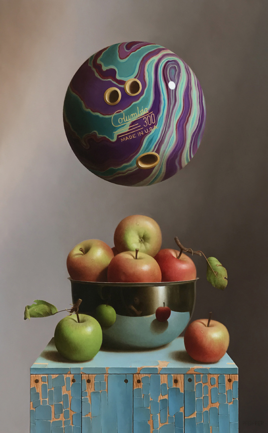 Apple Sauce" 27 x 17 inches, oil on panel