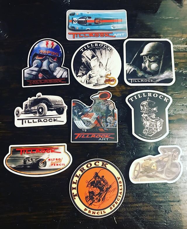 Your not cool, until your @ed_tillrock_art sticker cool! So go check him out, and pick some up fools! Thanks Ed for all the stickers... #edtillrock #stickers #pencilartist #pencilmaster #hotrods #cool