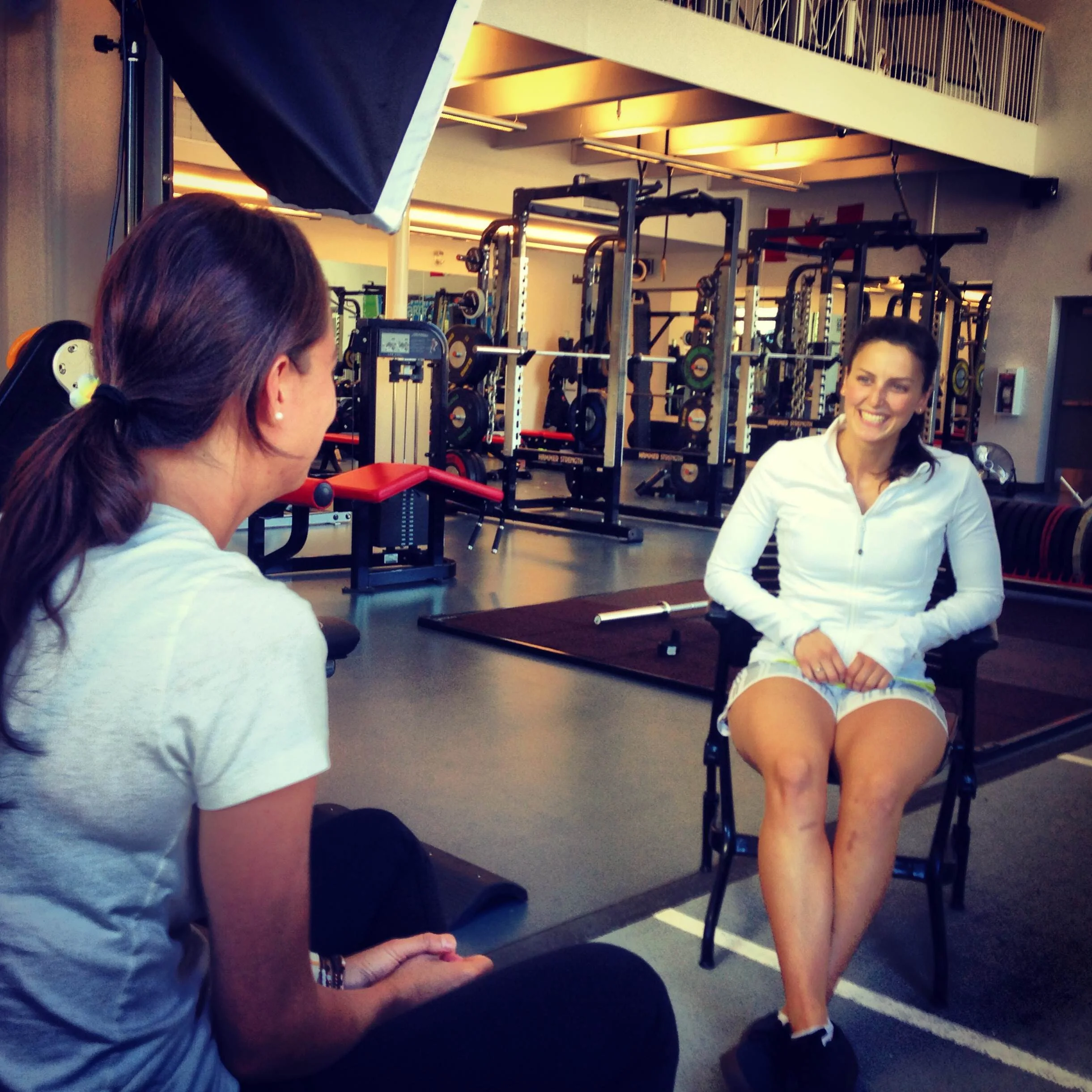 Interviewing Olympian Kelsey Serwa for ShawTv's "Road to Russia"