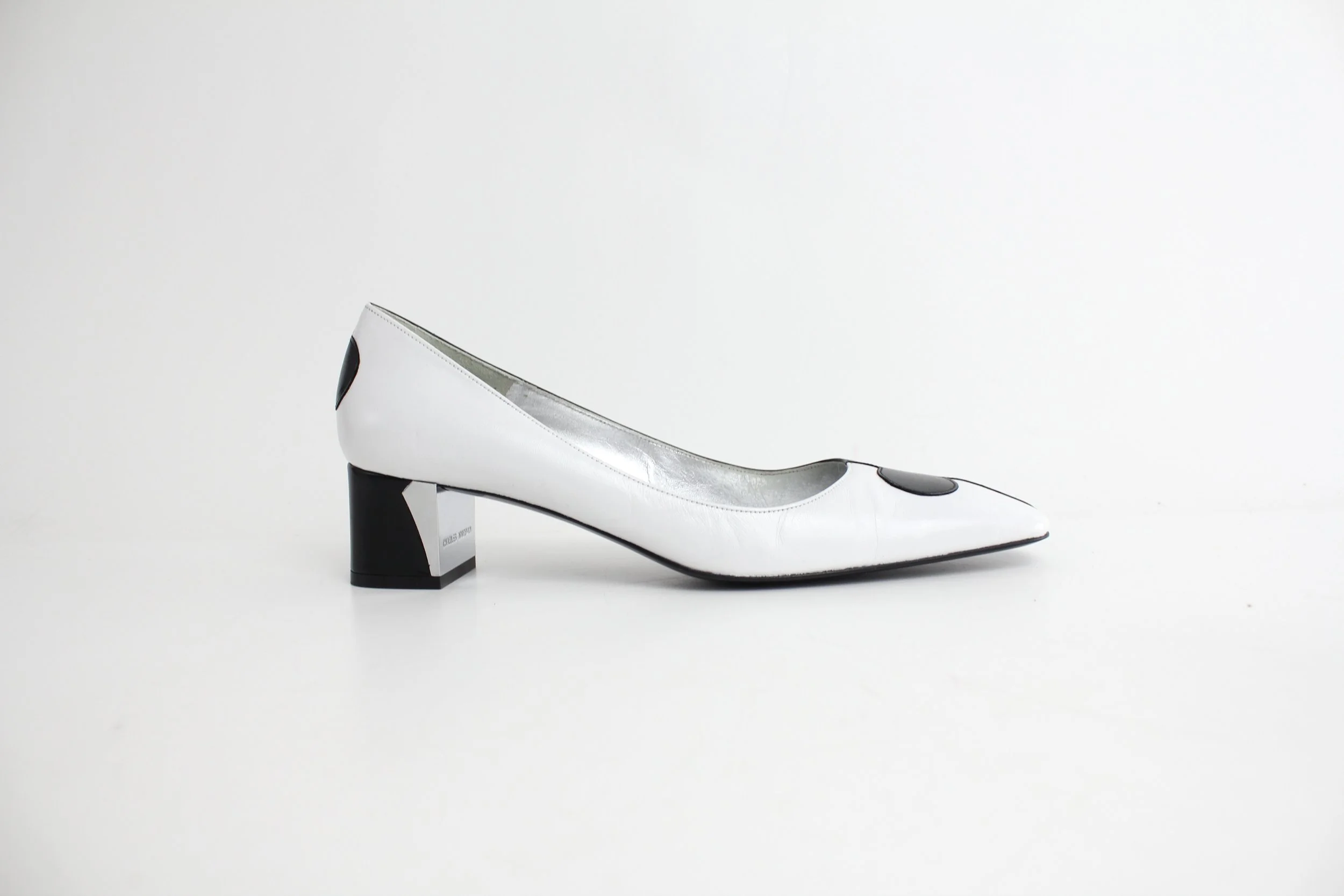 Charles Jourdan Mod Colorblock Leather Pump - Never Worn