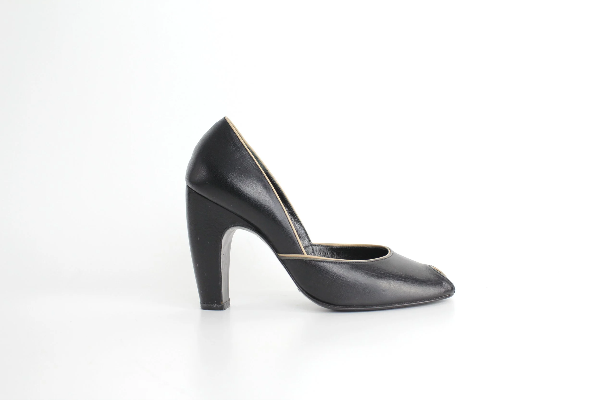 Miu Miu Peeptoe Leather Pumps