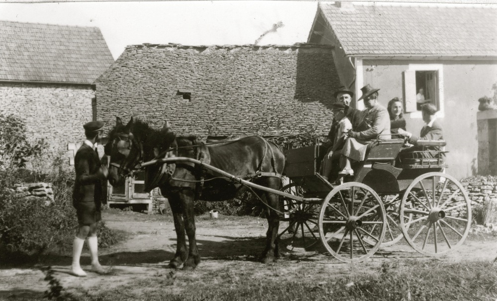 Leaving for church - The Dordogne family farm had become a Summer retreat - Circa 1939