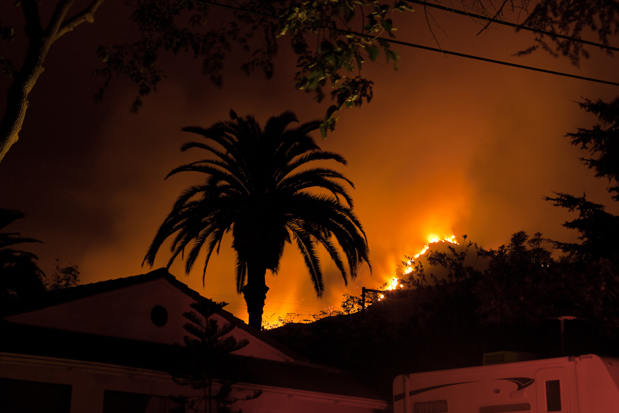 Altadena on fire