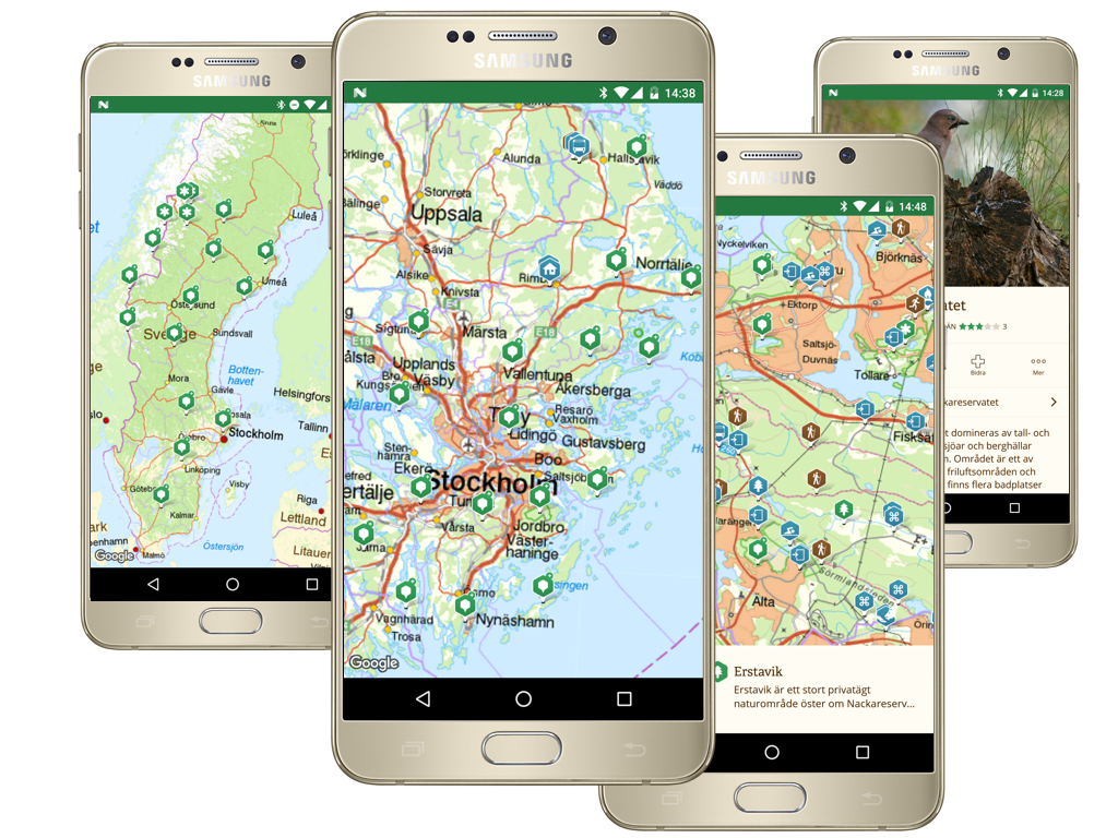 Appen framtagen i samarbete med Sveriges främsta friluftskommuner och länsstyrelser - snart i var mans mobil