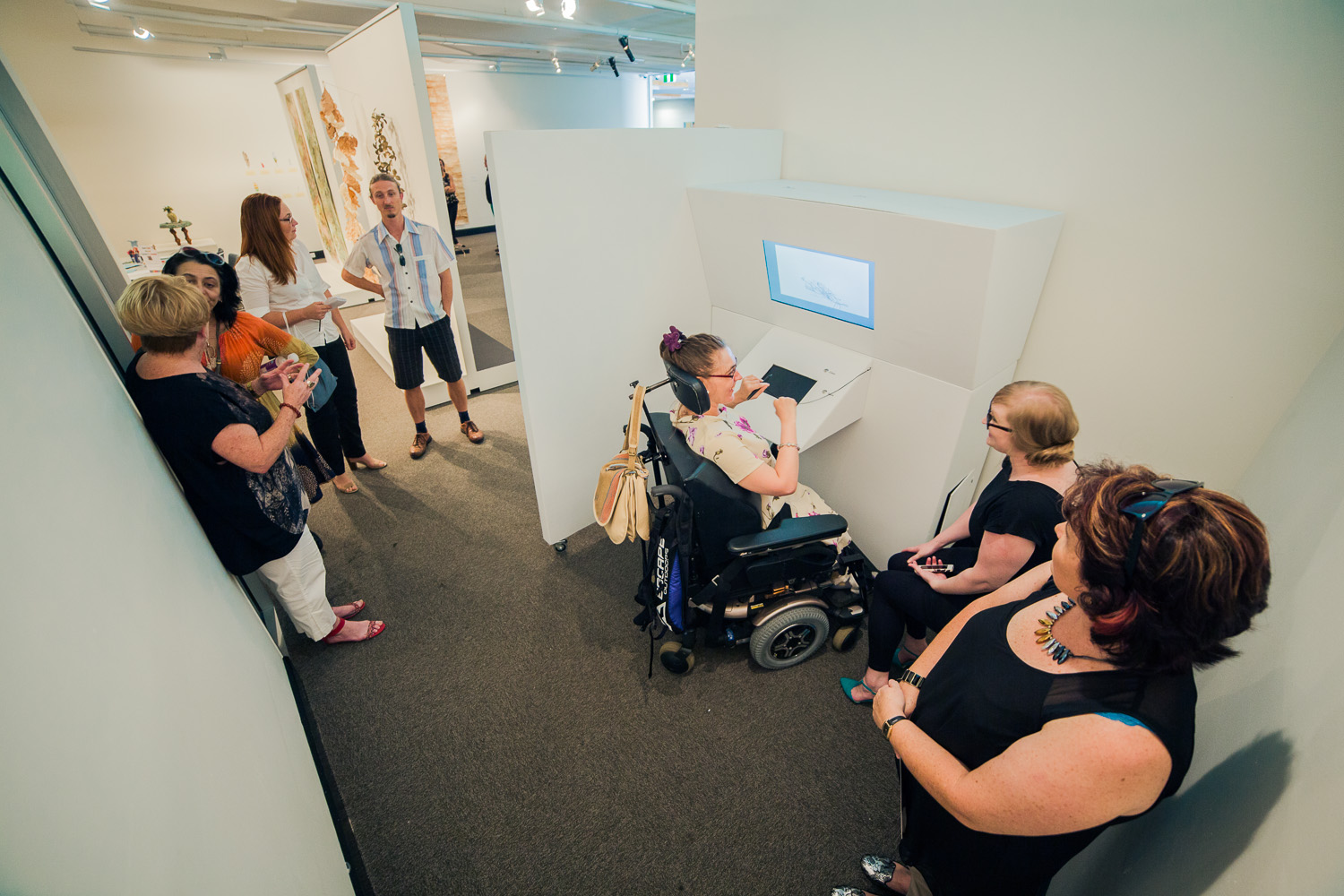"Of me with me" installed at Redcliffe City Gallery
