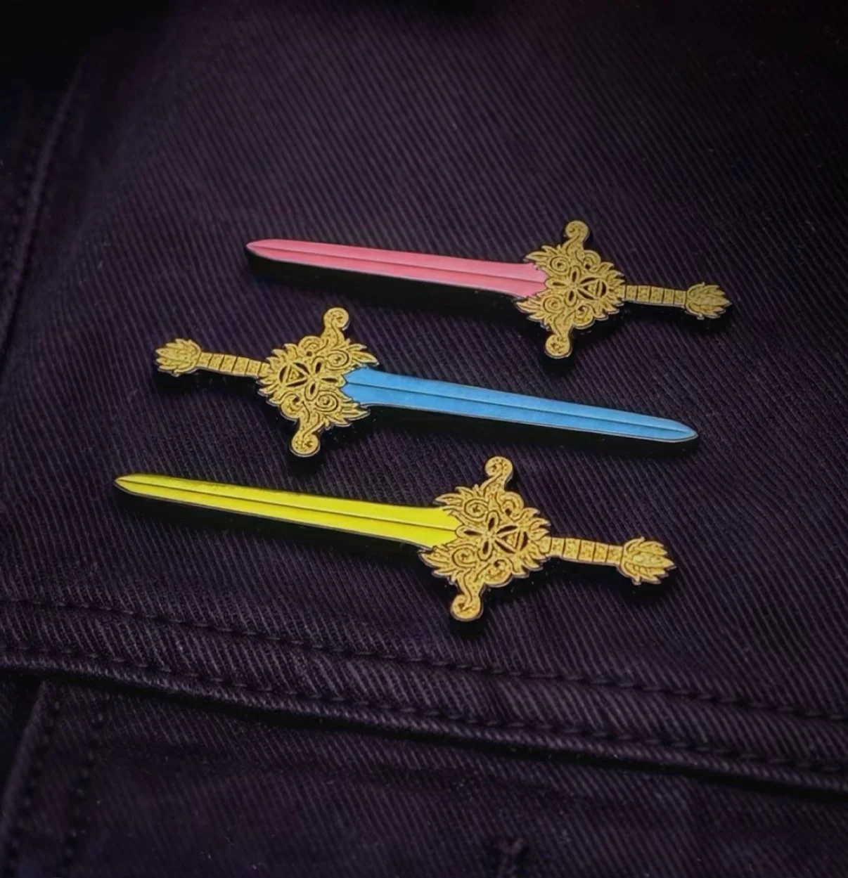 "Glow Sword" Enamel Pin.