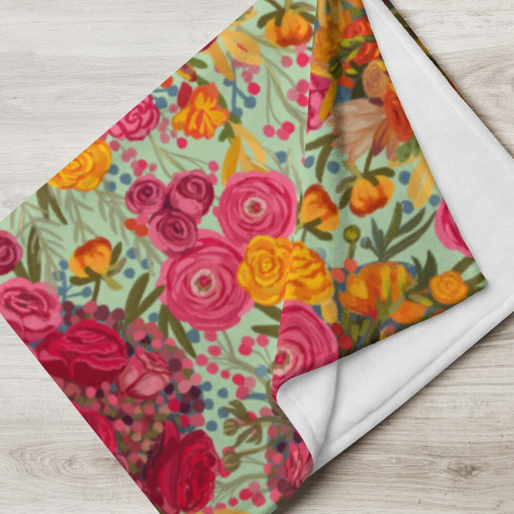 Throw Blanket - Frida's Garden — Alyssa Bermudez